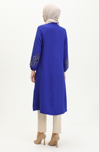 Abaya A Fermeture Et Imprimé Pierre 0411-02 Saks 0411-02