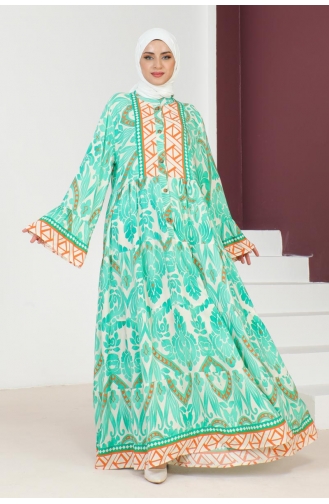 Robe Viscose Hale 7114-04 Vert 7114-04