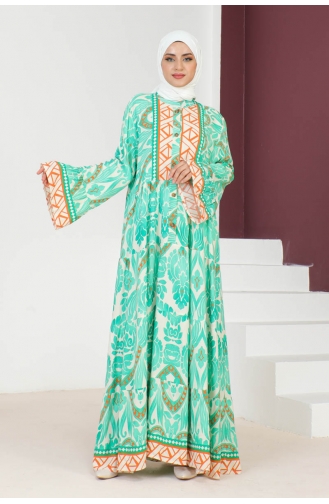 Robe Viscose Hale 7114-04 Vert 7114-04