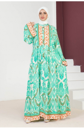 Robe Viscose Hale 7114-04 Vert 7114-04