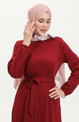 Rüschenrock-Hijab-Kleid Brc1122 1122-02 Weinrot 1122-02