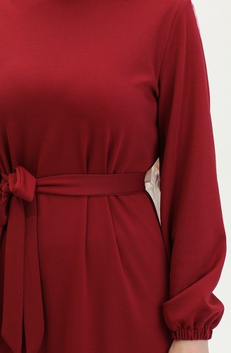 Rüschenrock-Hijab-Kleid Brc1122 1122-02 Weinrot 1122-02