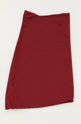 Fırfırlı Uzun Kol Tesettür Mayo 2208-02 Bordo