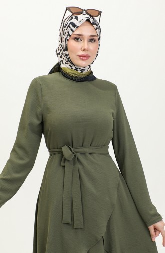 Asymmetrisch Geschnittener Aerobin-Hijab-Anzug Brc1311 1311-01 Khaki 1311-01