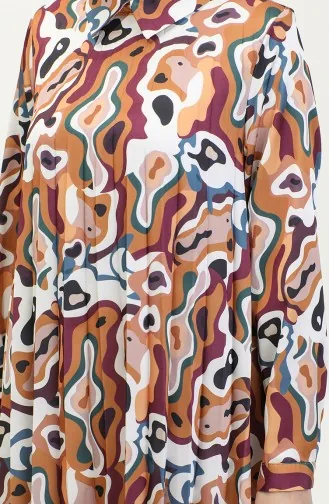 Geplooide Tuniek Bruin T1635 1203