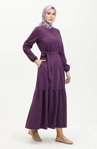Rüschenrock-Hijab-Kleid Brc1122 1122-04 Lila 1122-04