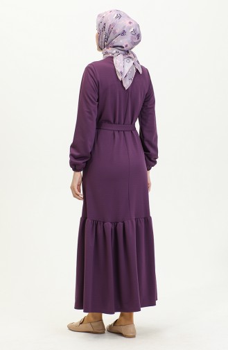 Rüschenrock-Hijab-Kleid Brc1122 1122-04 Lila 1122-04