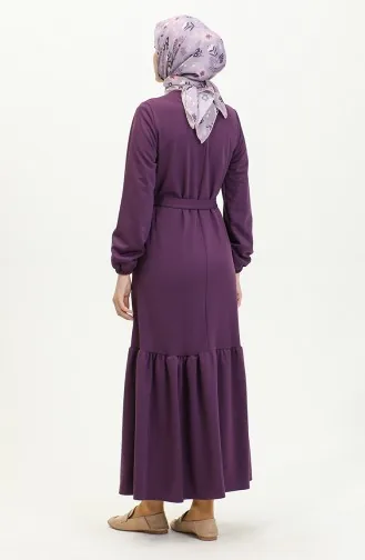 Rüschenrock-Hijab-Kleid Brc1122 1122-04 Lila 1122-04