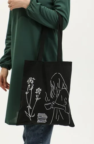Çınar women s Shoulder Bag 0198 Black 0198