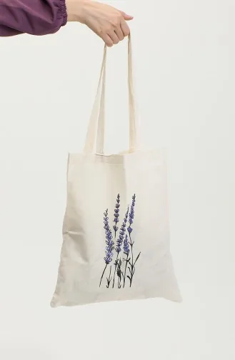 Çınar Sac à Bandoulière Femme 0864 Crème Violet 0864