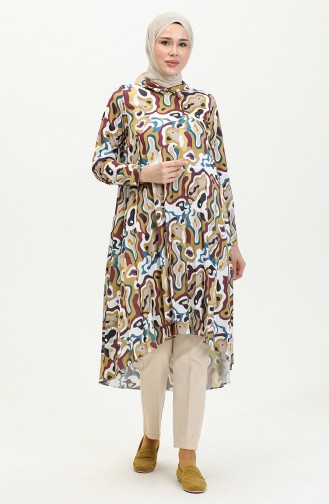 Pleated Tunic Yellow T1635 1204