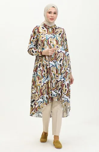 Geplooide Tuniek Geel T1635 1204