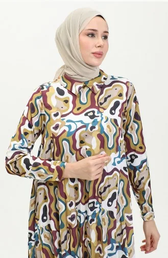 Geplooide Tuniek Geel T1635 1204