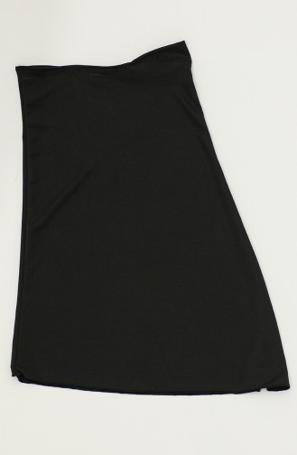 Maillot De Bain Tesettür à Ceinture 2490-01 Noir 2490-01