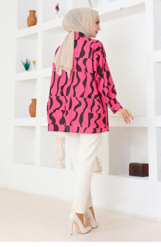 Gemusterte Tunika Rosa 6107 15247
