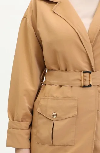 Pocketed Jacket 3503-06 Dark Beige 3503-06