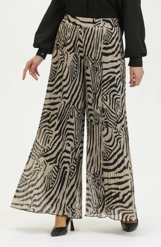 Pleated Trousers 0160-02 Yellow Black 0160-02