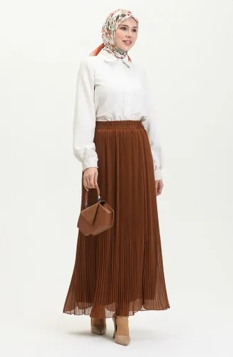 Plooirok 3009-02 Kaneelkleur 3009-02