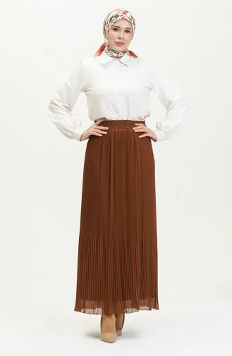 Plooirok 3009-02 Kaneelkleur 3009-02