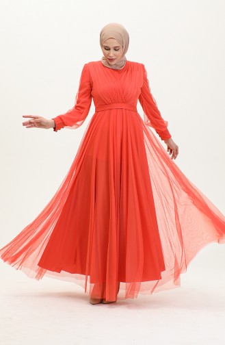 Tüllkleid Orange 7662 1158