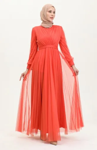 Tüllkleid Orange 7662 1158