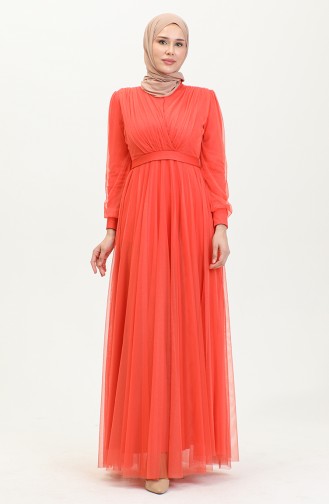 Tüllkleid Orange 7662 1158