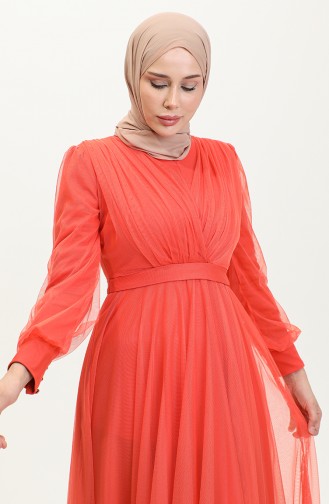 Tüllkleid Orange 7662 1158
