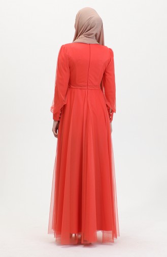 Tüllkleid Orange 7662 1158