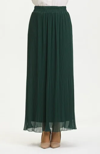 Piliseli Etek 3009-03 Zümrüt Yeşili