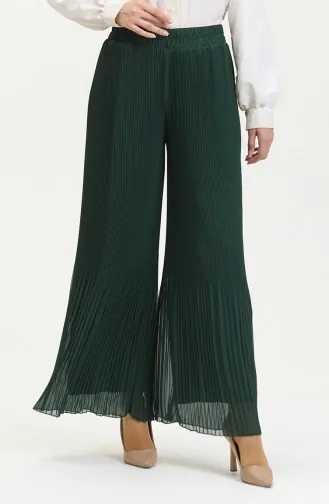 Piliseli Pantolon 4000-06 Zümrüt Yeşili