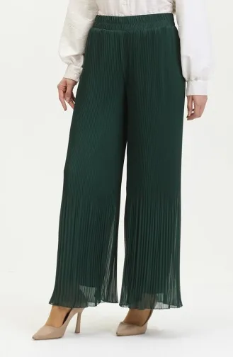 Piliseli Pantolon 4000-06 Zümrüt Yeşili