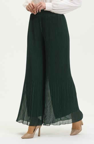 Piliseli Pantolon 4000-06 Zümrüt Yeşili