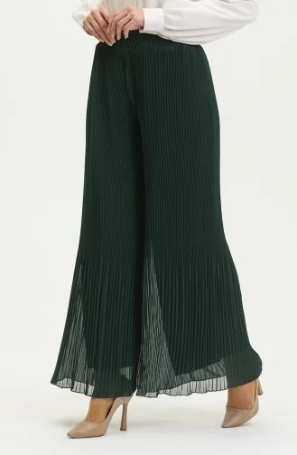 Piliseli Pantolon 4000-06 Zümrüt Yeşili