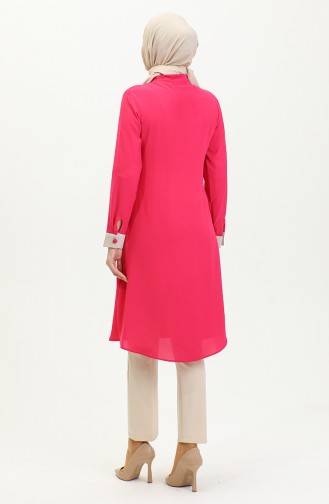 Pocket Detailed Tunic Fuchsia G3069 1108