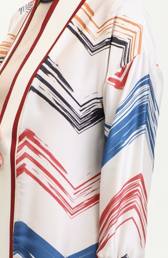 Große Gemusterte Abaya In Blau K325 1245