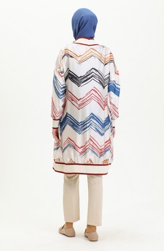 Große Gemusterte Abaya In Blau K325 1245