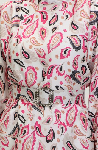 Large Size Patterned Suit Pink Tk212 1032
