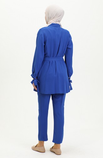 Costume Double Détaillé Avec Poche Saks Tk217 1264
