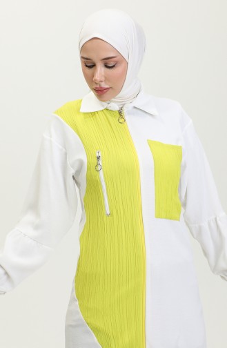 Zippered Hijab Cape Yellow T1687 276