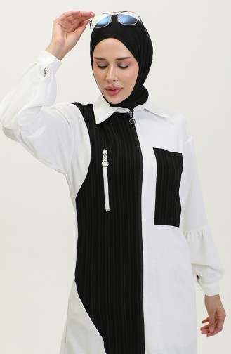 Hijab-Umhang Mit Reißverschluss Schwarz T1687 278