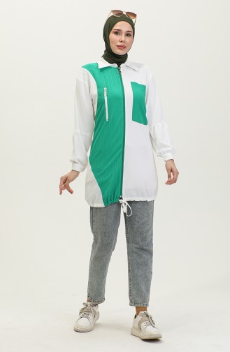 Hijab-pet Met Ritssluiting Groen T1687 279