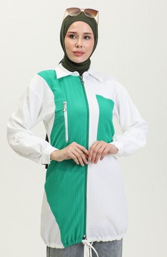 Hijab-pet Met Ritssluiting Groen T1687 279