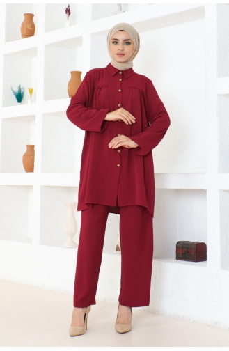 Ensemble Aerobin Boutonné 0098-02 Rouge Claret 0098-02