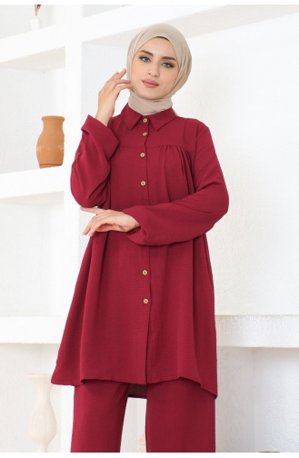 Ensemble Aerobin Boutonné 0098-02 Rouge Claret 0098-02