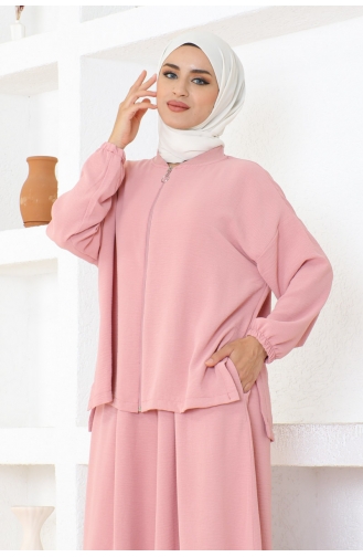 بدلة سلة هوائية بسحاب 0010-01 بودرة 0010-01