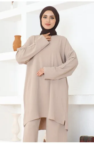 Sude Şık Erobin Suit 0097-04 Mink 0097-04