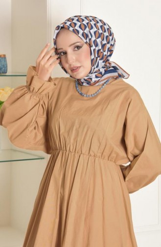 Schal Mit Muster Aus Weicher Baumwolle Von Badem Tan Almond00 006 00_006