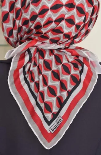 Schal Mit Mandelmuster Aus Weicher Baumwolle Rot Almond00 062 00_062
