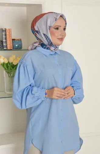 Papatya Soft Cotton Patterned Scarf Indigo Papatya00 008 00_008