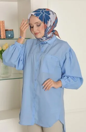 Papatya Soft Cotton Patterned Scarf Indigo Papatya00 008 00_008